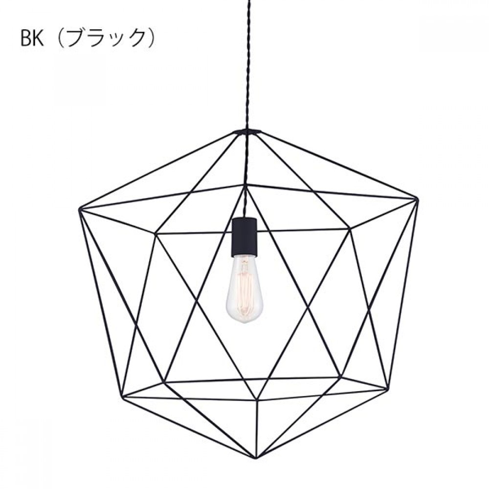 ペンダントライト［白熱球/LED電球］［幾何学模様フレーム１/幾何学模様フレーム２］ サムネイル 2