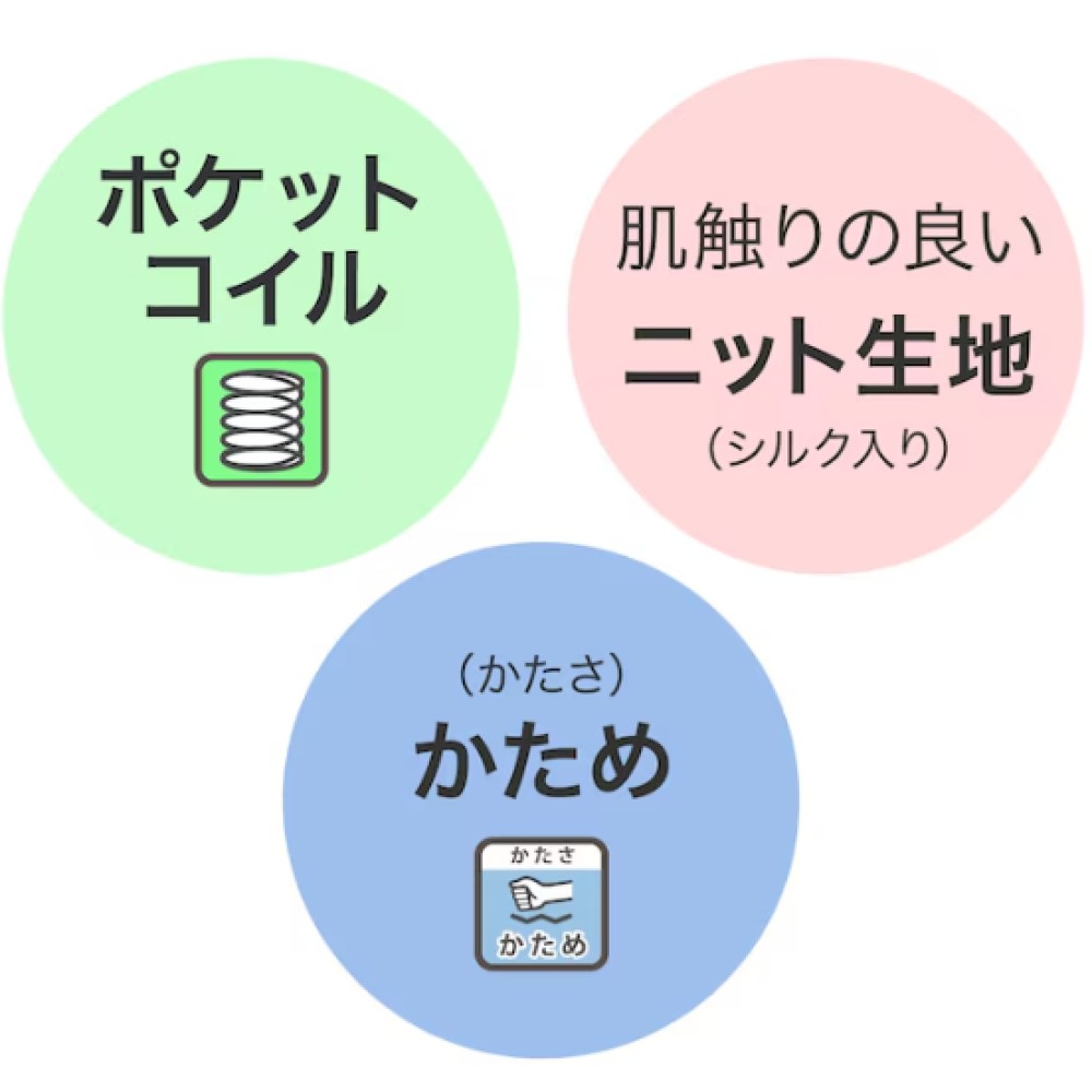 ポケットコイルマットレス［ニトリ］［シングル］［アイボリー］ サムネイル 4