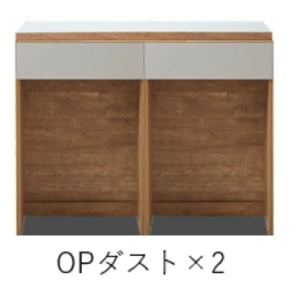 キッチンカウンター［１２０］［ホワイト木目／ブラウン木目／ナチュラルグレージュ］ サムネイル 6
