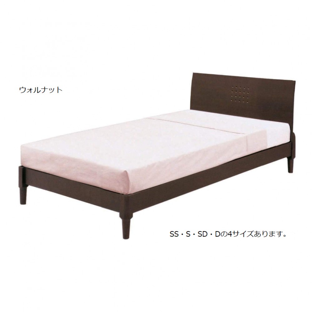 ベッドフレームのみ［SS/S/SD/D/WD］［ナチュラル/ウェンジ/ホワイト/ウォールナット］ サムネイル 4
