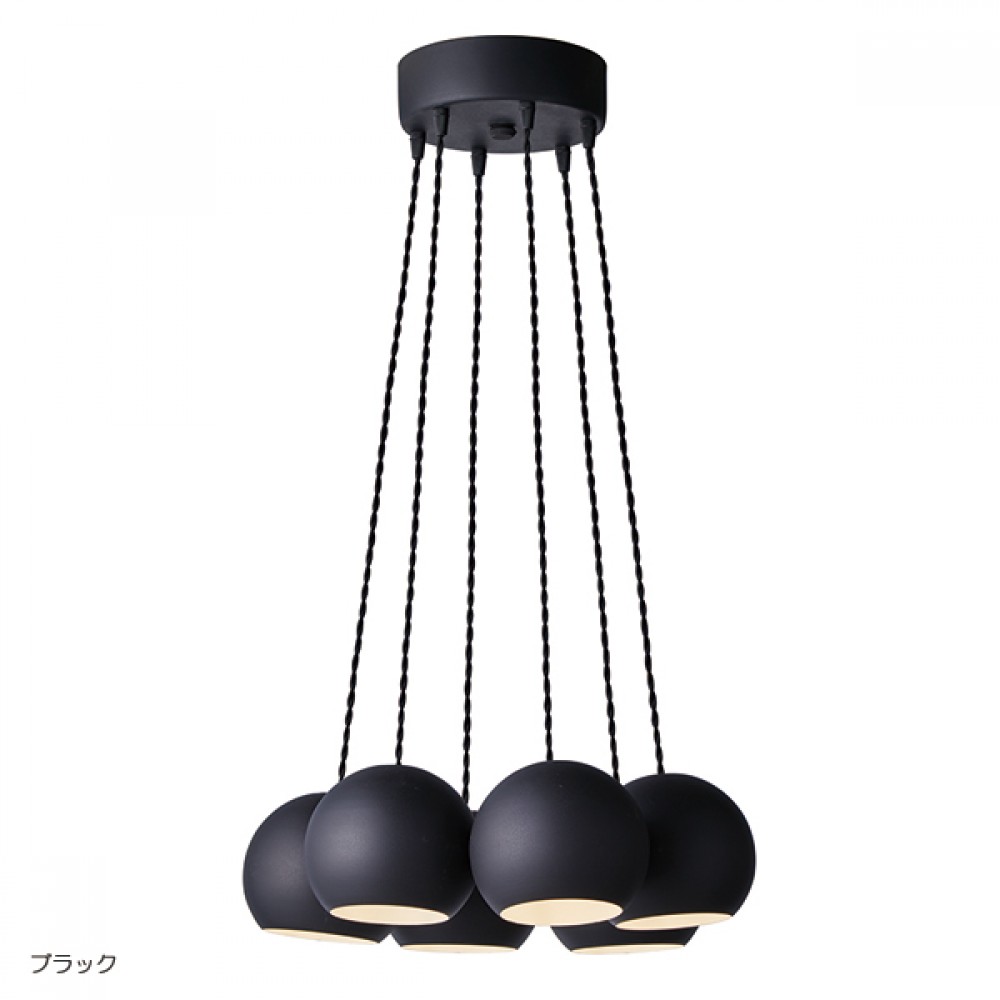 ダイニングペンダント６球［LED］［ブラック/クローム/ゴールド/ピンクゴールド］ サムネイル 3